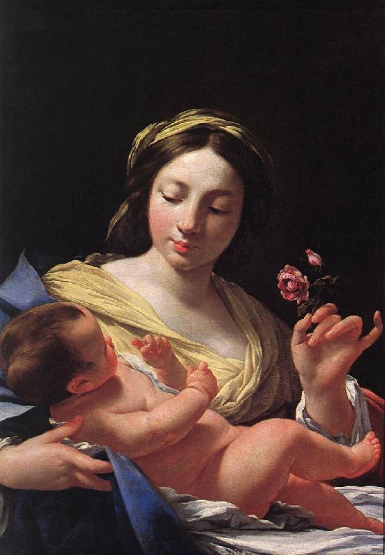 Simon Vouet Virgin and Child France oil painting art